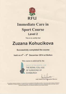 First-aid specialists certificate